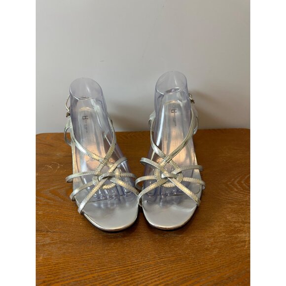 BL Boston Design Studio Women's Strappy Sandals Silver Sz 10 Sku 2825 - Picture 13 of 14
